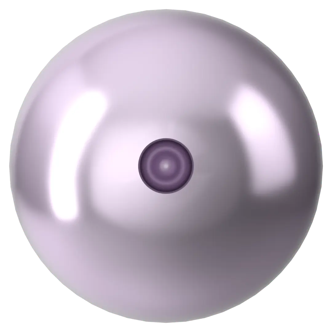 Swarovski Pearls Round Half Drilled (5818) Crystal Lavender - Bluestreak Crystals