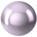 Swarovski Pearls Round Half Drilled (5818) Crystal Lavender - Bluestreak Crystals