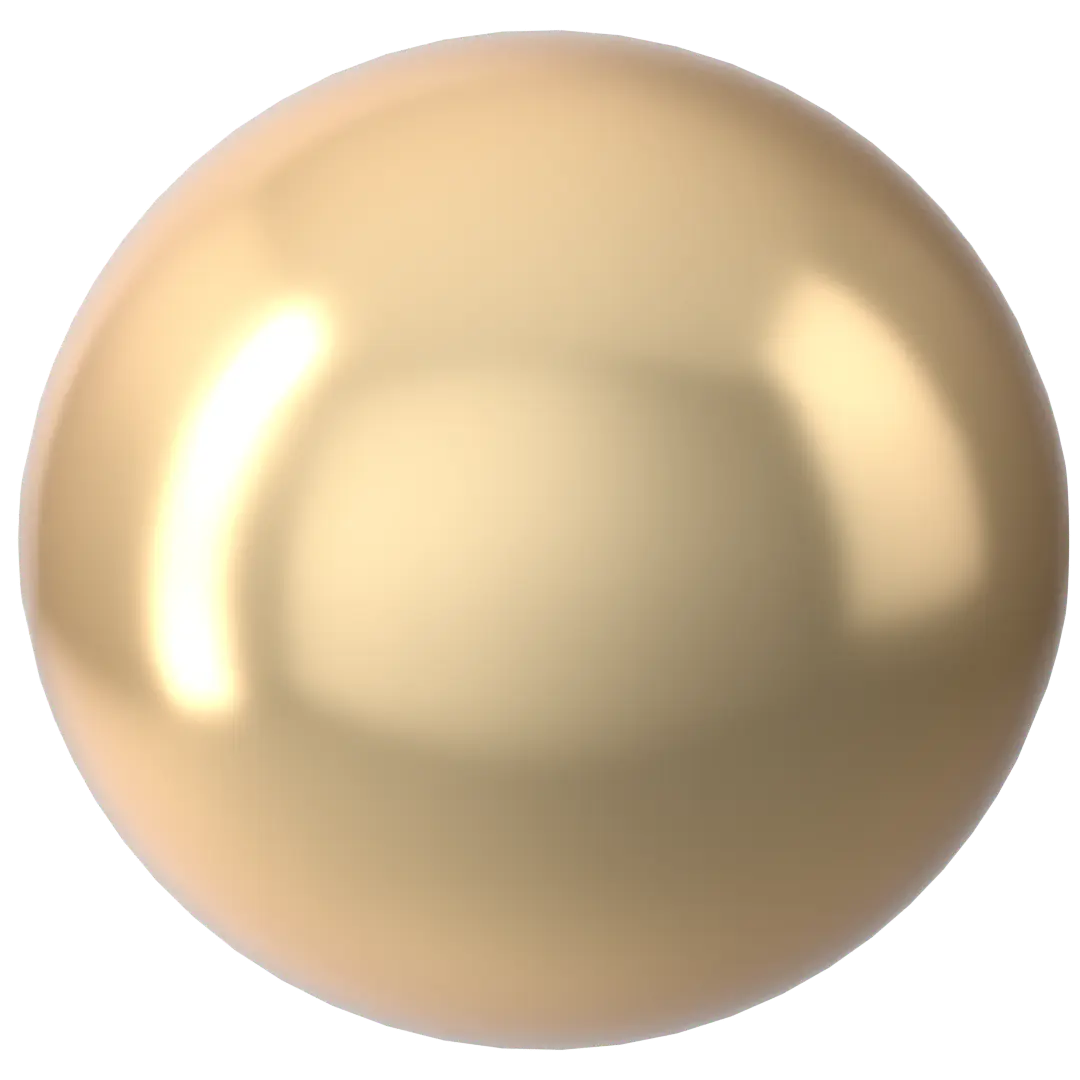 Swarovski Pearls Round Half Drilled (5818) Crystal Light Gold - Bluestreak Crystals