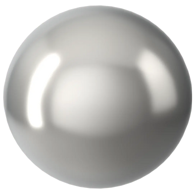 Swarovski Pearls Round Half Drilled (5818) Crystal Light Grey - Bluestreak Crystals