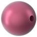 Swarovski Pearls Round Half Drilled (5818) Crystal Mulberry Pink - Bluestreak Crystals