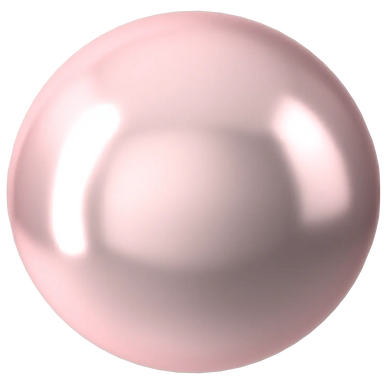 Swarovski Pearls Round Half Drilled (5818) Crystal Rosaline - Bluestreak Crystals