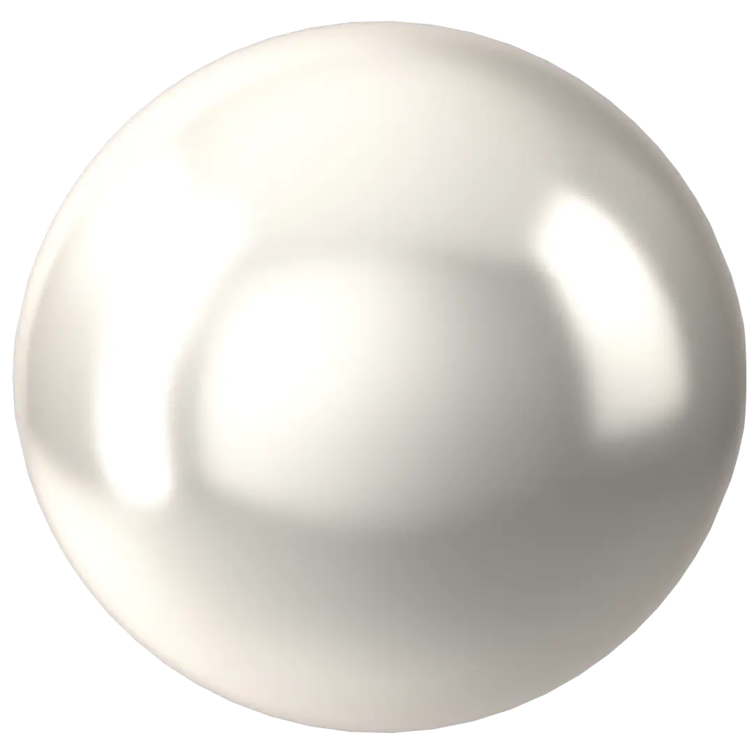 Swarovski Pearls Round Half Drilled (5818) Crystal White - Bluestreak Crystals