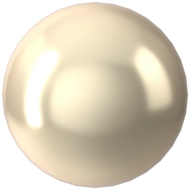 Swarovski Pearls Round No Hole (5809) Crystal Cream - Bluestreak Crystals