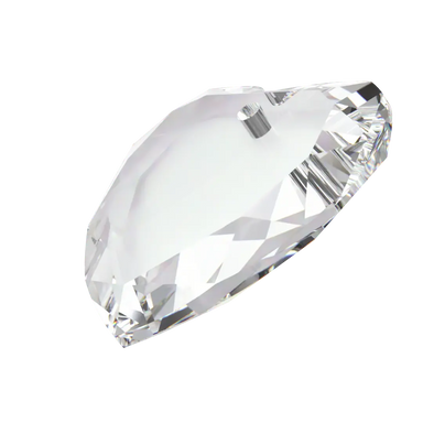 Swarovski Pendants Flat Heart (6225) Crystal - Bluestreak Crystals