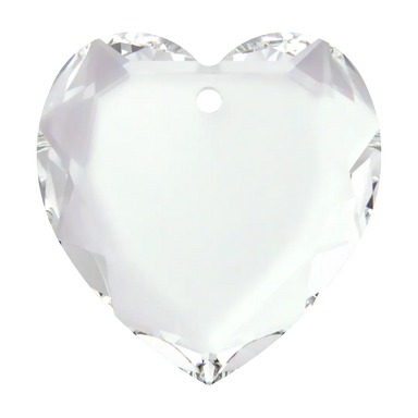 Swarovski Pendants Flat Heart (6225) Crystal - Bluestreak Crystals