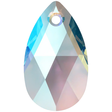 Swarovski Pendants Peardrop (6106) Aquamarine Shimmer - Bluestreak Crystals