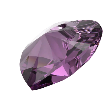 Swarovski Pendants Xilion Heart (6228) Amethyst - Bluestreak Crystals