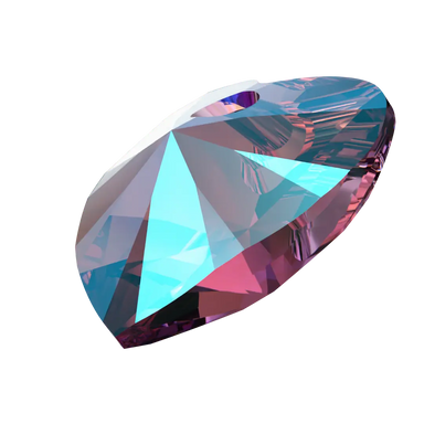 Swarovski Pendants Xilion Heart (6228) Amethyst Shimmer - Bluestreak Crystals