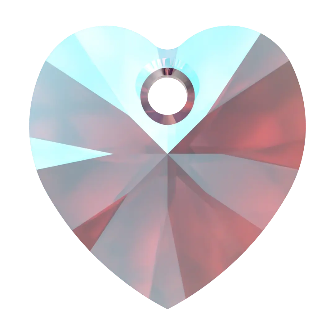 Swarovski Pendants Xilion Heart (6228) Amethyst Shimmer - Bluestreak Crystals