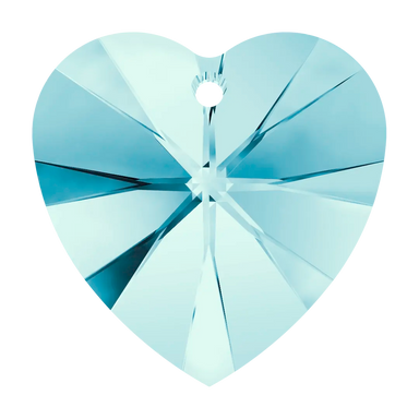 Swarovski Pendants Xilion Heart (6228) Aquamarine - Bluestreak Crystals