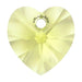 Swarovski Pendants Xilion Heart (6228) Citrus Green - Bluestreak Crystals