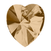Swarovski Pendants Xilion Heart (6228) Crystal Golden Shadow - Bluestreak Crystals
