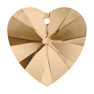 Swarovski Pendants Xilion Heart (6228) Crystal Golden Shadow - Bluestreak Crystals