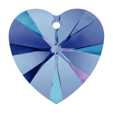 Swarovski Pendants Xilion Heart (6228) Crystal Heliotrope - Bluestreak Crystals