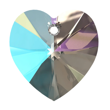 Swarovski Pendants Xilion Heart (6228) Crystal Shimmer - Bluestreak Crystals