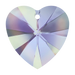 Swarovski Pendants Xilion Heart (6228) Crystal Vitrail Light - Bluestreak Crystals