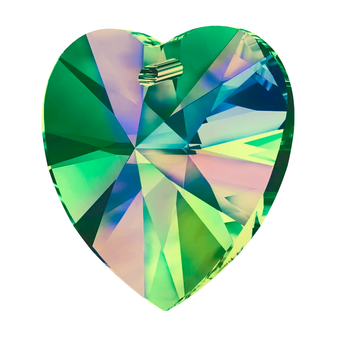 Swarovski Pendants Xilion Heart (6228) Crystal Vitrail Medium - Bluestreak Crystals