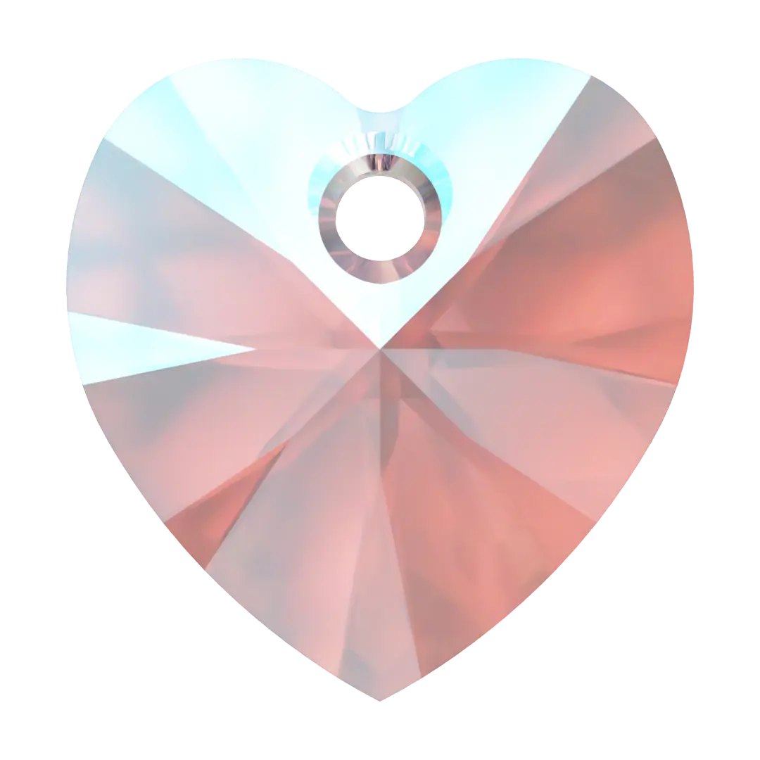 Swarovski Pendants Xilion Heart (6228) Light Amethyst Shimmer - Bluestreak Crystals