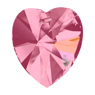 Swarovski Pendants Xilion Heart (6228) Light Rose AB - Bluestreak Crystals