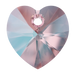Swarovski Pendants Xilion Heart (6228) Light Rose Shimmer - Bluestreak Crystals
