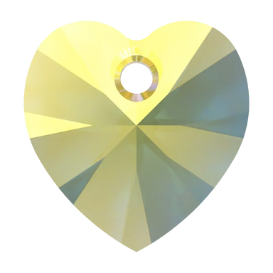 Swarovski Pendants Xilion Heart (6228) Light Topaz AB - Bluestreak Crystals