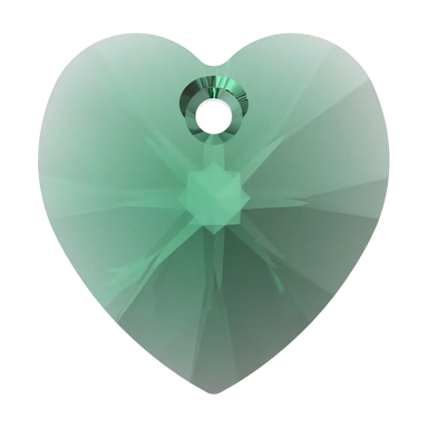 Serinity Pendants Heart (6228) Majestic Green - Bluestreak Crystals