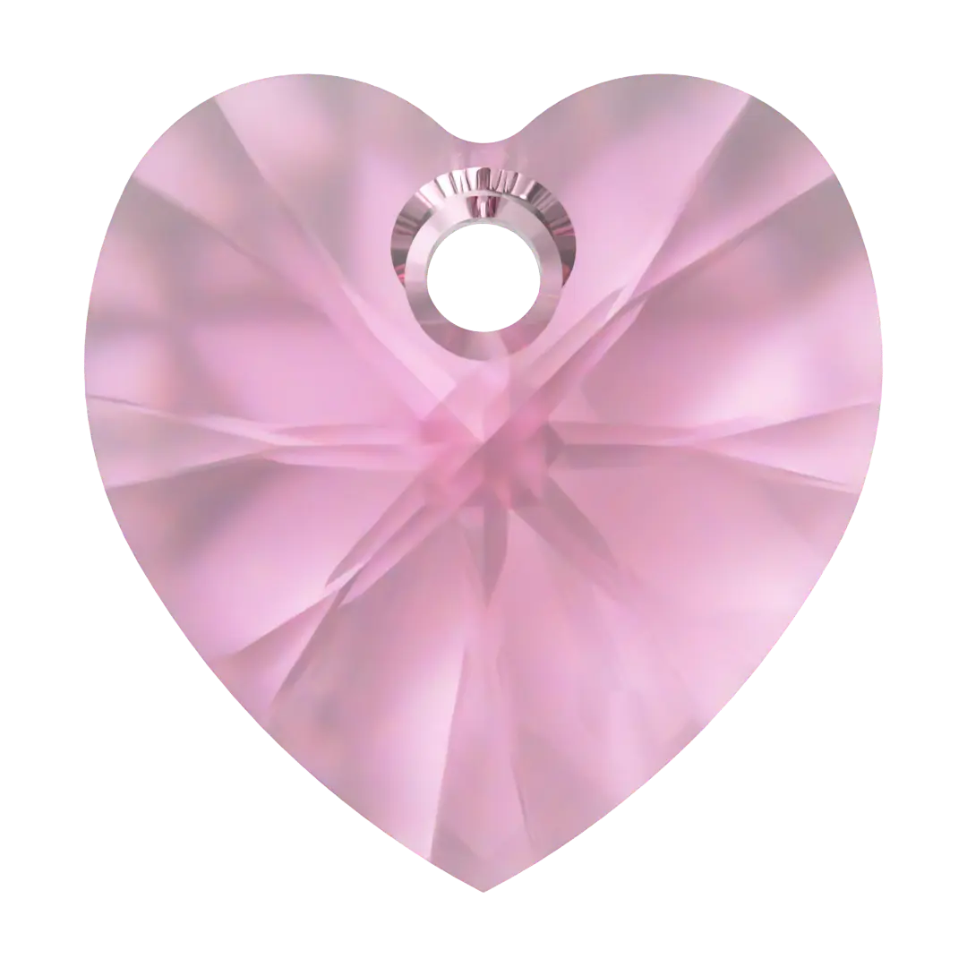 Swarovski Pendants Xilion Heart (6228) Rose - Bluestreak Crystals