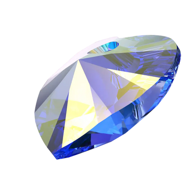 Swarovski Pendants Xilion Heart (6228) Sapphire AB - Bluestreak Crystals