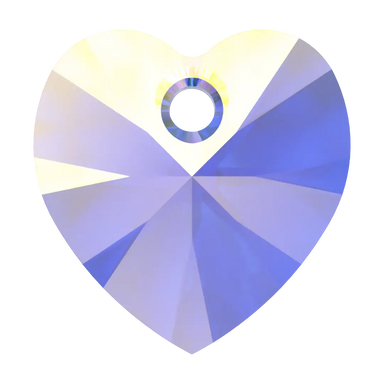 Swarovski Pendants Xilion Heart (6228) Sapphire AB - Bluestreak Crystals
