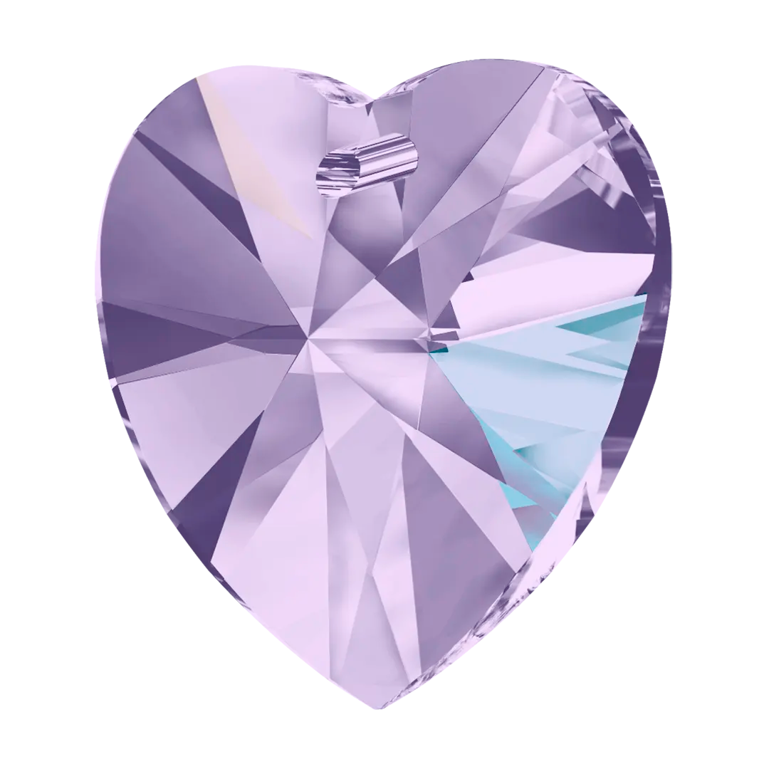 Swarovski Pendants Xilion Heart (6228) Violet AB - Bluestreak Crystals