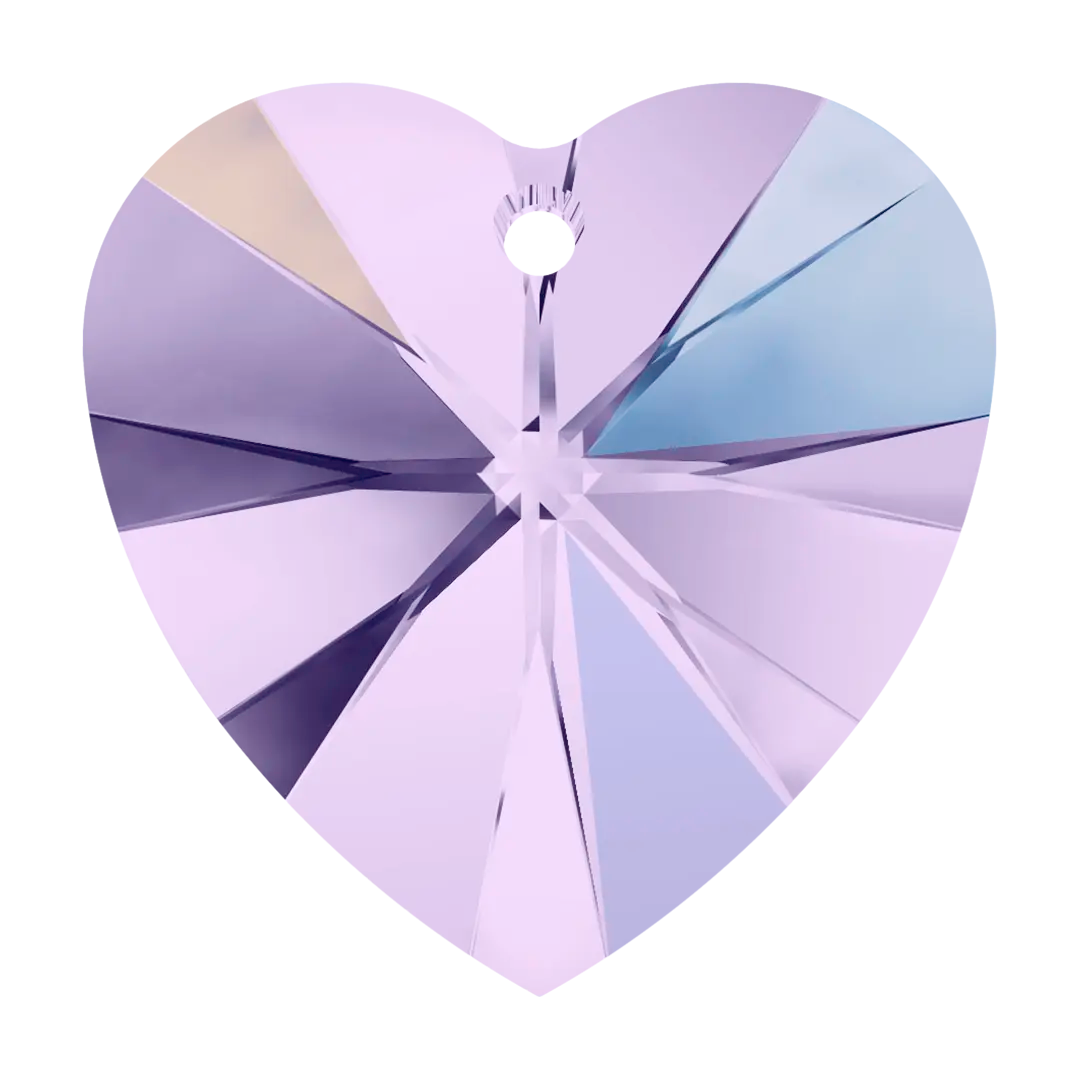 Swarovski Pendants Xilion Heart (6228) Violet AB - Bluestreak Crystals