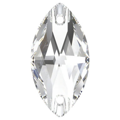 Swarovski Sew On Crystals Navette (3223) Crystal - Bluestreak Crystals
