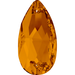 Swarovski Sew On Crystals Peardrop (3230) Light Amber - Bluestreak Crystals