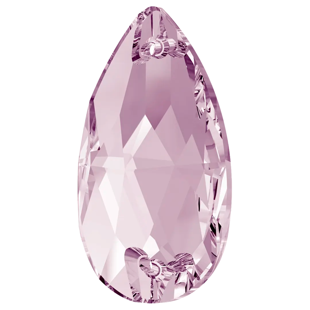 Swarovski Sew On Crystals Peardrop (3230) Light Amethyst - Bluestreak Crystals