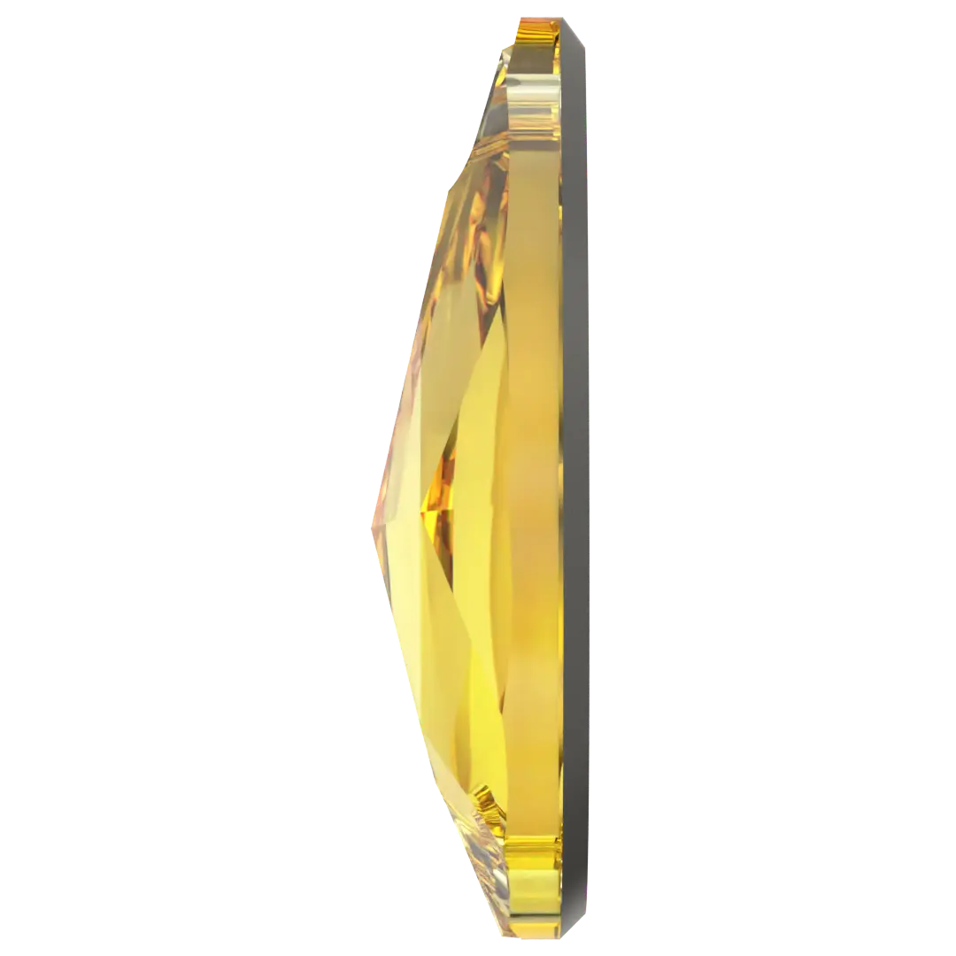 Swarovski Sew On Crystals Peardrop (3230) Light Topaz - Bluestreak Crystals