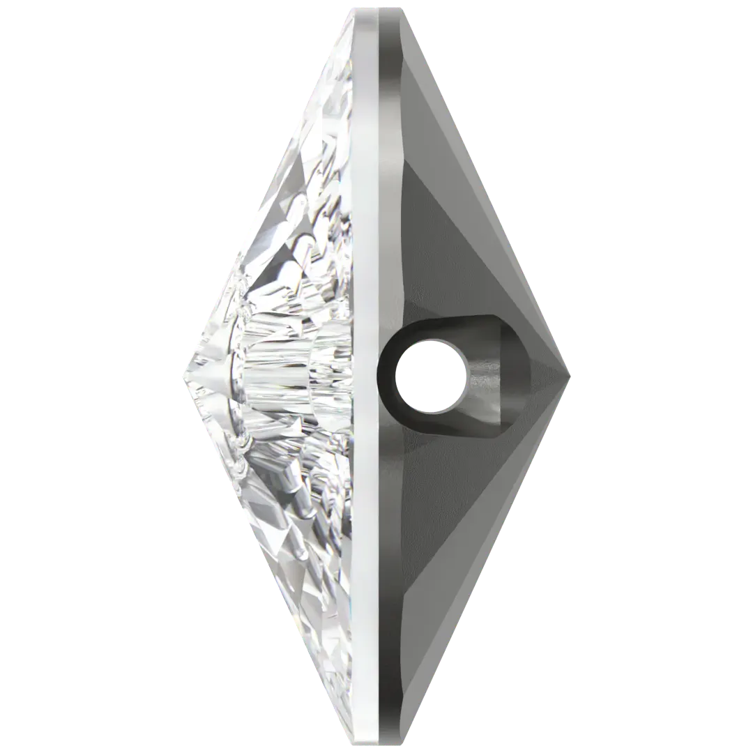 Swarovski Sew On Crystals Rivoli Button (3015) Crystal - Bluestreak Crystals