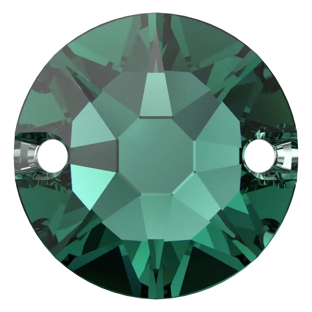 Swarovski Sew On Crystals Xirius (3288) Emerald - Bluestreak Crystals