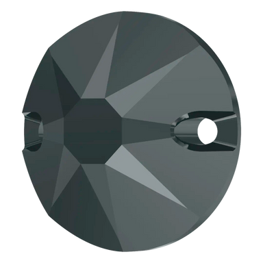 Swarovski Sew On Crystals Xirius (3288) Jet Hematite UNFOILED - Bluestreak Crystals