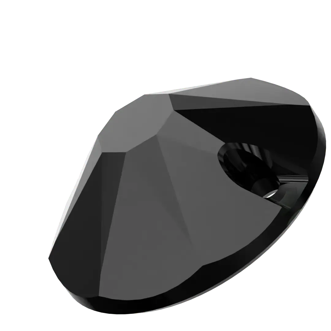 Swarovski Sew On Crystals Xirius (3288) Jet UNFOILED - Bluestreak Crystals