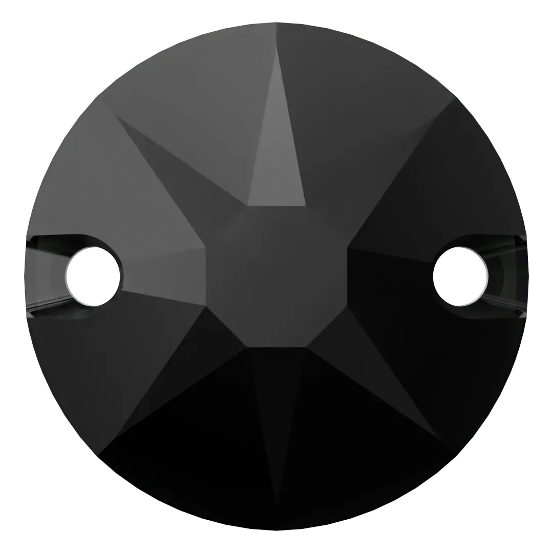 Swarovski Sew On Crystals Xirius (3288) Jet UNFOILED - Bluestreak Crystals