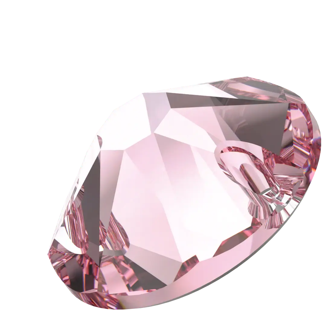 Swarovski Sew On Crystals Xirius (3288) Light Rose - Bluestreak Crystals