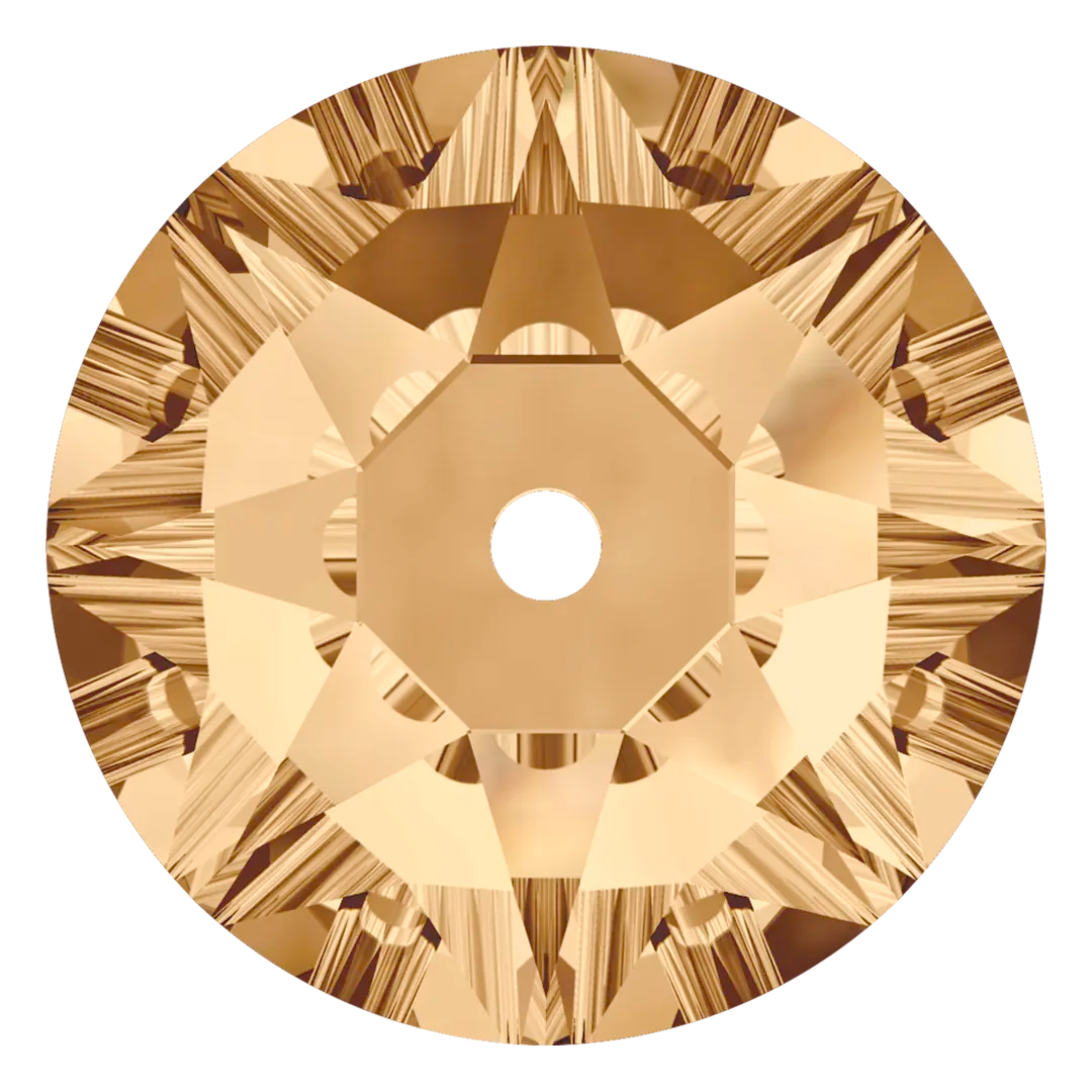 Swarovski Sew On Crystals Xirius Lochrose (3188) Crystal Golden Shadow - Bluestreak Crystals