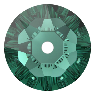 Swarovski Sew On Crystals Xirius Lochrose (3188) Emerald - Bluestreak Crystals