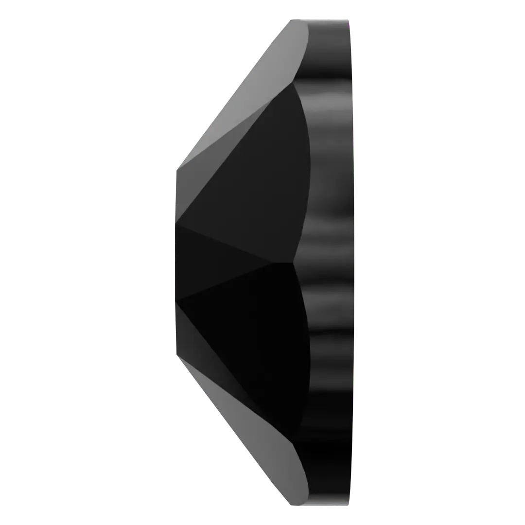 Swarovski Sew On Crystals Xirius Lochrose (3188) Jet UNFOILED - Bluestreak Crystals