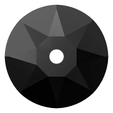 Swarovski Sew On Crystals Xirius Lochrose (3188) Jet UNFOILED - Bluestreak Crystals