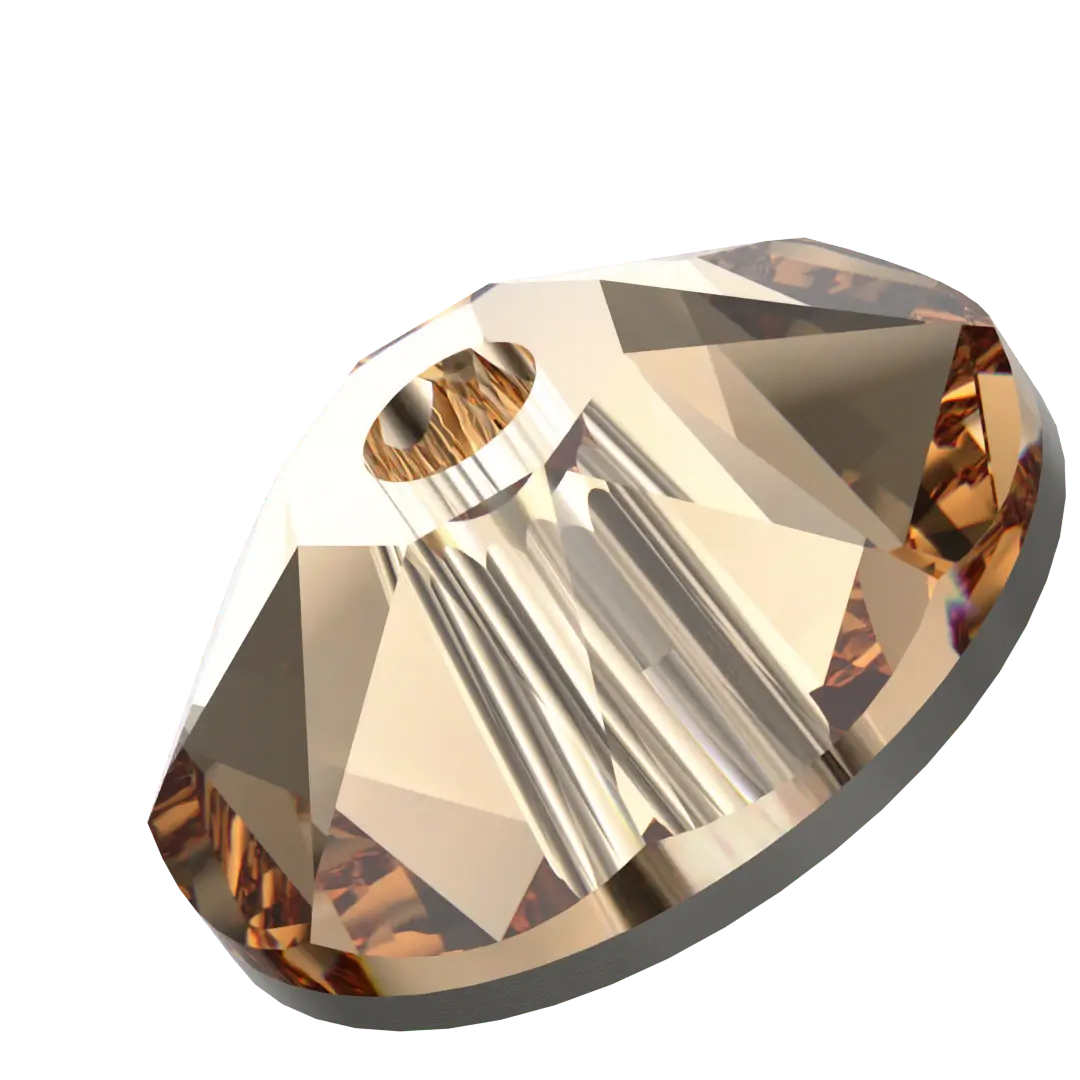 Swarovski Sew On Crystals Xirius Lochrose (3188) Light Colorado Topaz - Bluestreak Crystals